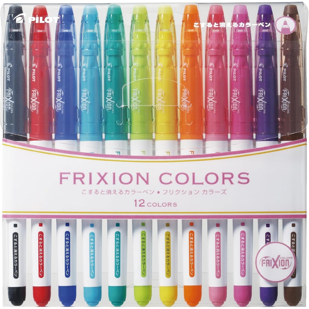 Pilot Pen Frixion - ชุดปากกาเมจิกชนิดลบได้ หัวปากกาแบบฟิลเติล รุ่น PILOT FriXion Colors