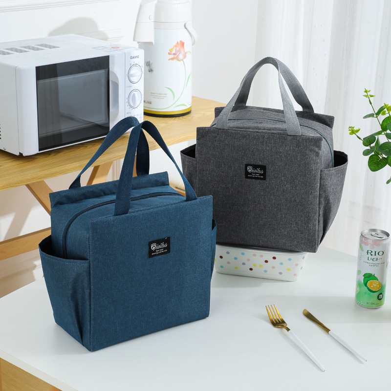 Tote Bag Sublimation - กระเป๋าใส่อาหารกลางวันแบบพกพาสองช่อง กระเป๋าผ้าแคนวาสเก็บความร้อน กระเป๋าใส่อาหารกลางวันสำหรับโรงเรียน กล่องอาหารพกพาสำหรับปิกนิกและเก็บอาหาร