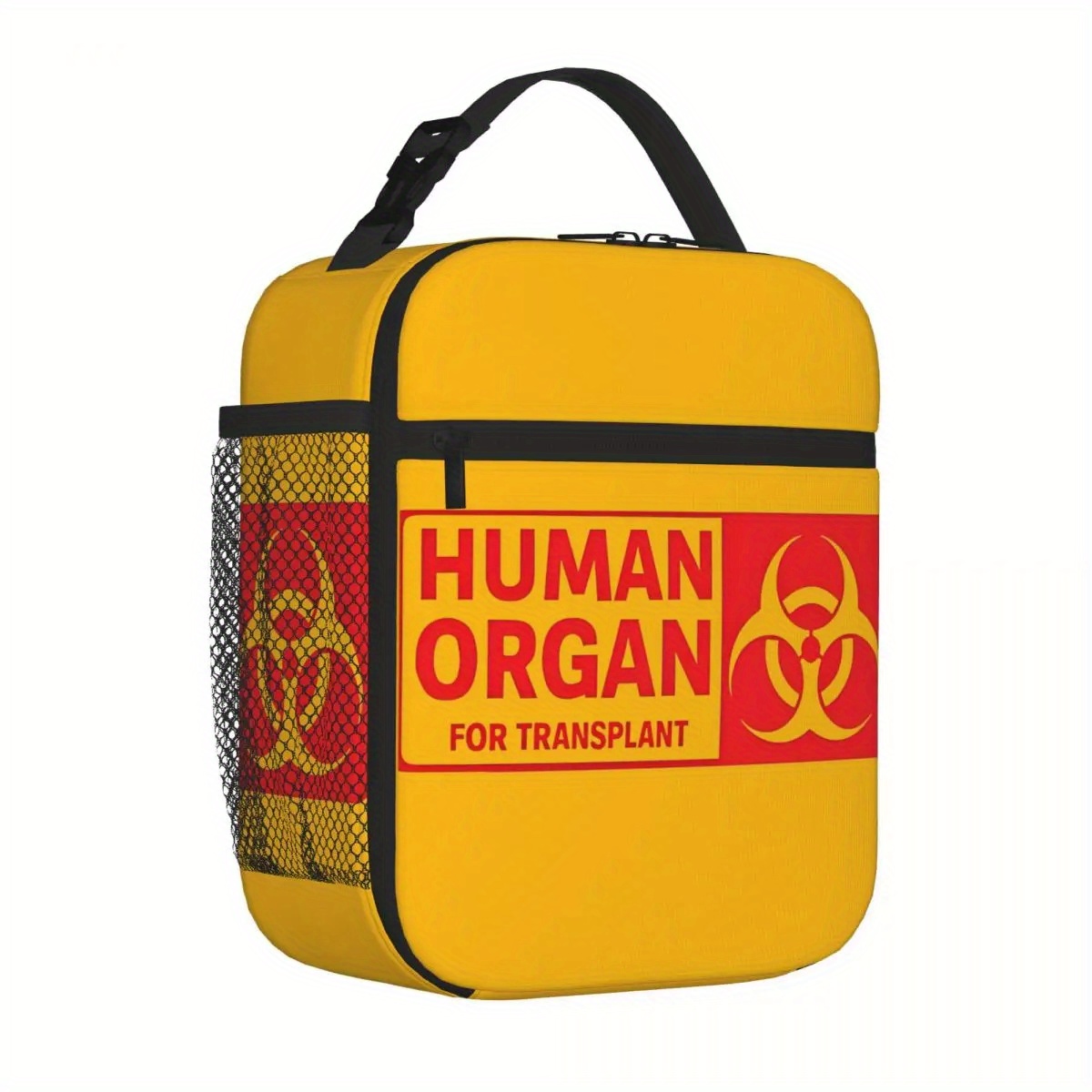 Tote Bag Sublimation - กระเป๋าเก็บความเย็นสำหรับใส่อาหารแบบมีฉนวนลายอวัยวะมนุษย์สีแดง กระเป๋าใส่อาหารขนาดใหญ่ กล่องอาหารกลางวัน กระเป๋าเก็บอาหาร