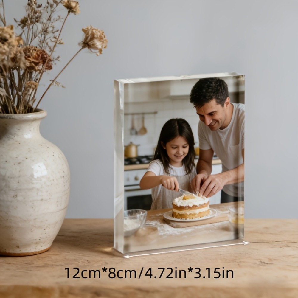 แผ่นอะคริลิกตั้งโต๊ะพร้อมรูปภา - Photo Acrylic Block บทวิจารณ์และราคา