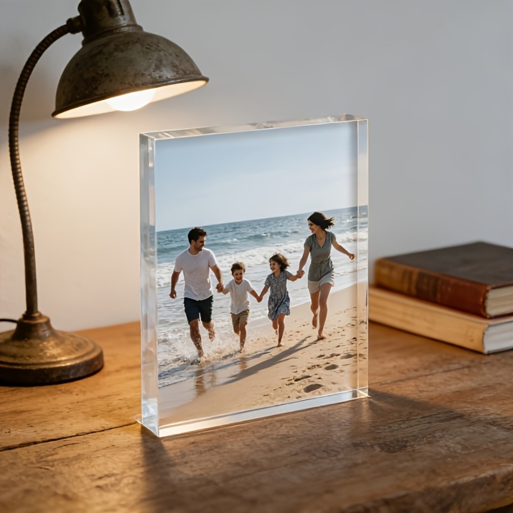 แผ่นอะคริลิกตั้งโต๊ะพร้อมรูปภา - Photo Acrylic Block บทวิจารณ์และราคา