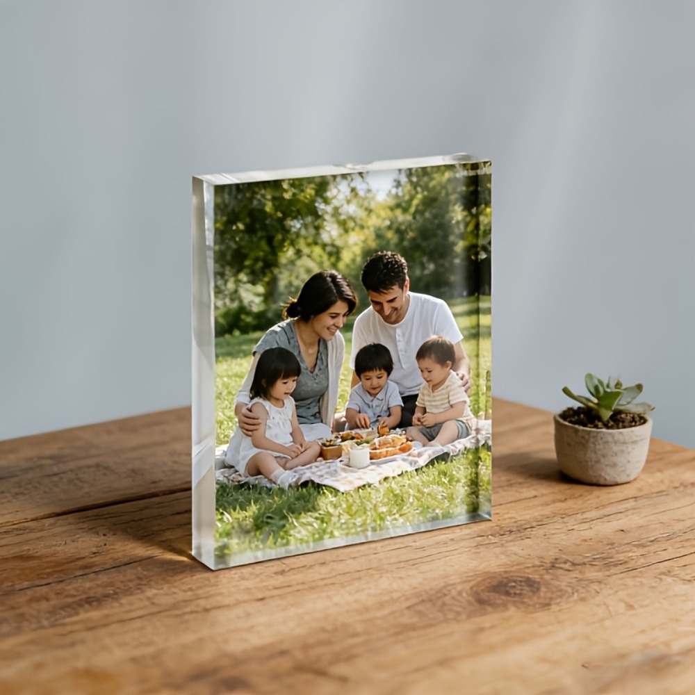 แผ่นอะคริลิกตั้งโต๊ะพร้อมรูปภา - Photo Acrylic Block บทวิจารณ์และราคา
